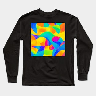 omg pattern abstract background Long Sleeve T-Shirt